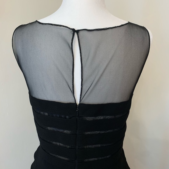 Eliza J Illusion Top Tiered Ruffle Dress 8 - Picture 3 of 7